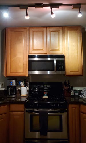 painting contractor Washington DC before and after photo cabinets1